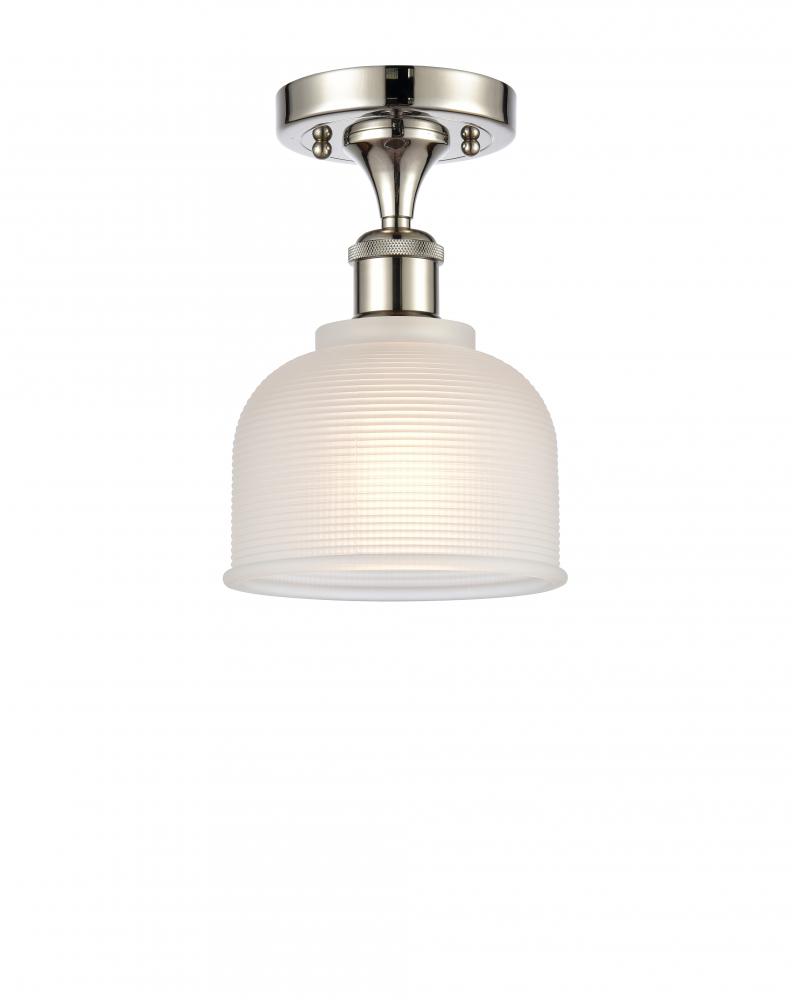 Dayton - 1 Light - 6 inch - Polished Nickel - Semi-Flush Mount