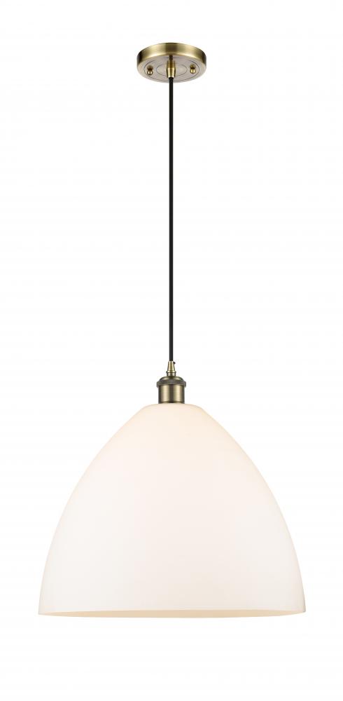 Bristol - 1 Light - 16 inch - Antique Brass - Cord hung - Pendant