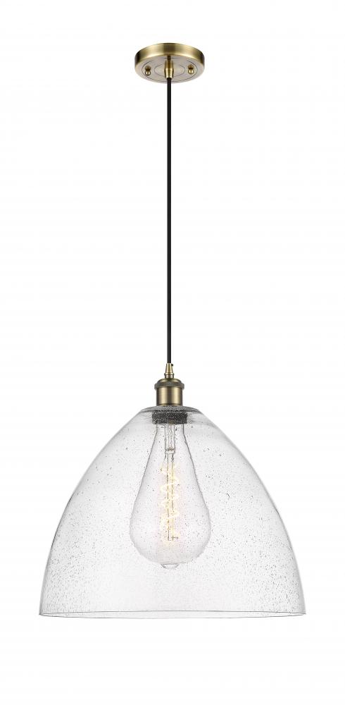 Bristol - 1 Light - 16 inch - Antique Brass - Cord hung - Pendant