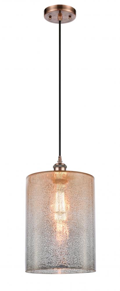 Cobbleskill - 1 Light - 9 inch - Antique Copper - Cord hung - Mini Pendant