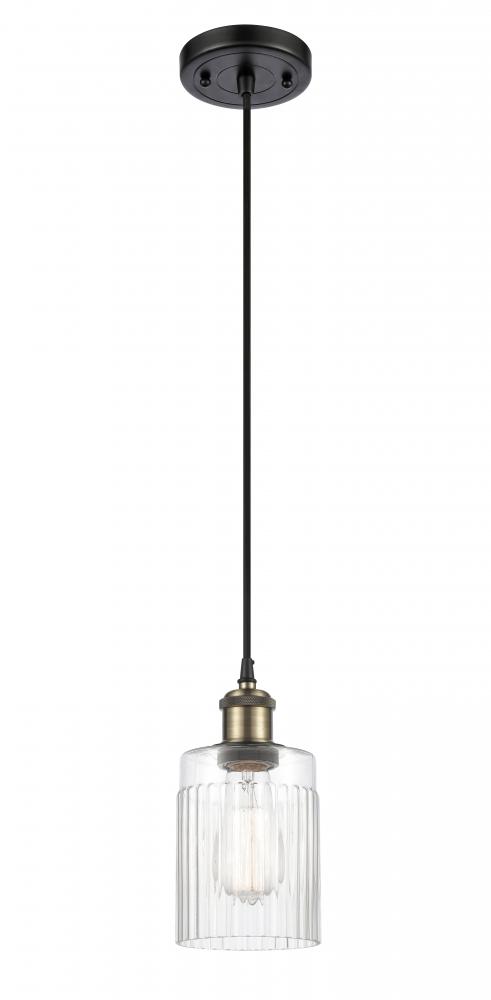 Hadley - 1 Light - 5 inch - Black Antique Brass - Cord hung - Mini Pendant