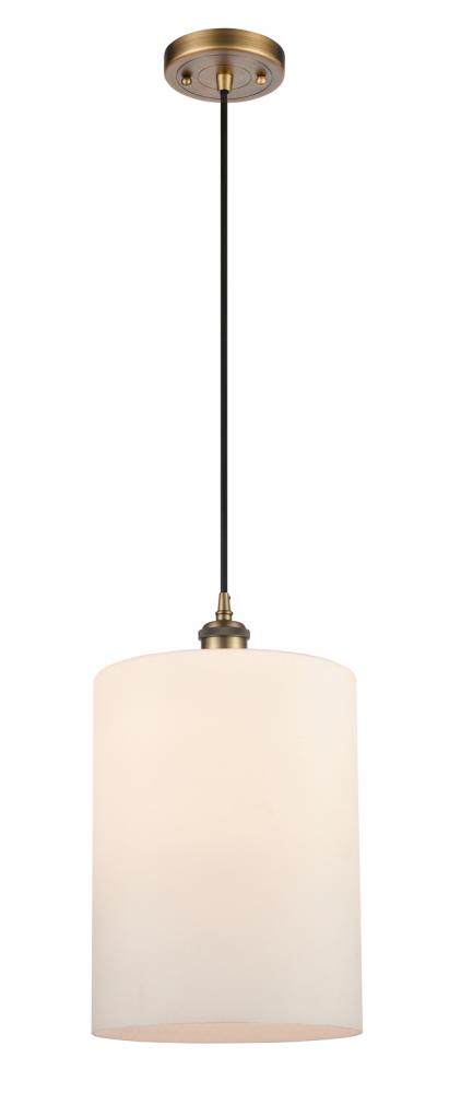 Cobbleskill - 1 Light - 9 inch - Brushed Brass - Cord hung - Mini Pendant