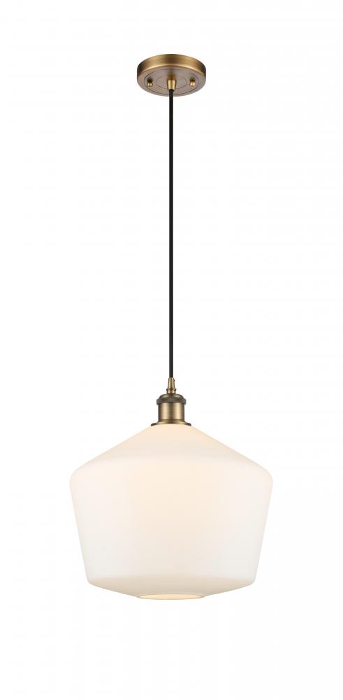 Cindyrella - 1 Light - 12 inch - Brushed Brass - Cord hung - Mini Pendant