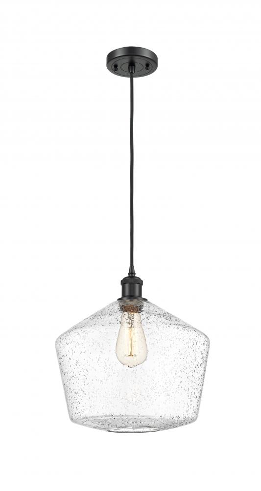 Cindyrella - 1 Light - 12 inch - Matte Black - Cord hung - Mini Pendant