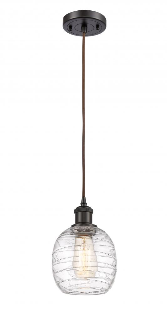 Belfast - 1 Light - 6 inch - Oil Rubbed Bronze - Cord hung - Mini Pendant