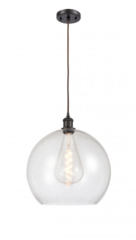 Athens - 1 Light - 14 inch - Oil Rubbed Bronze - Cord hung - Pendant