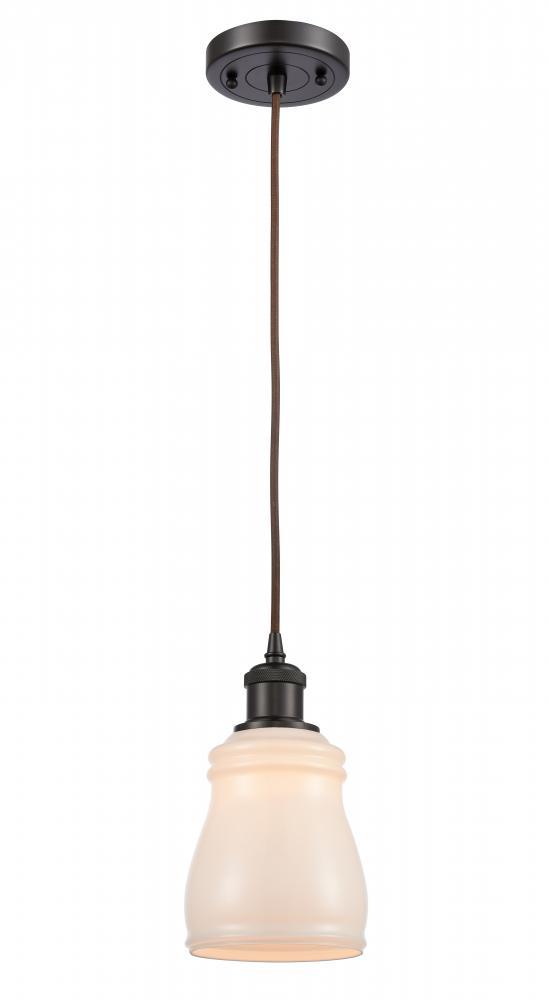 Ellery - 1 Light - 5 inch - Oil Rubbed Bronze - Cord hung - Mini Pendant