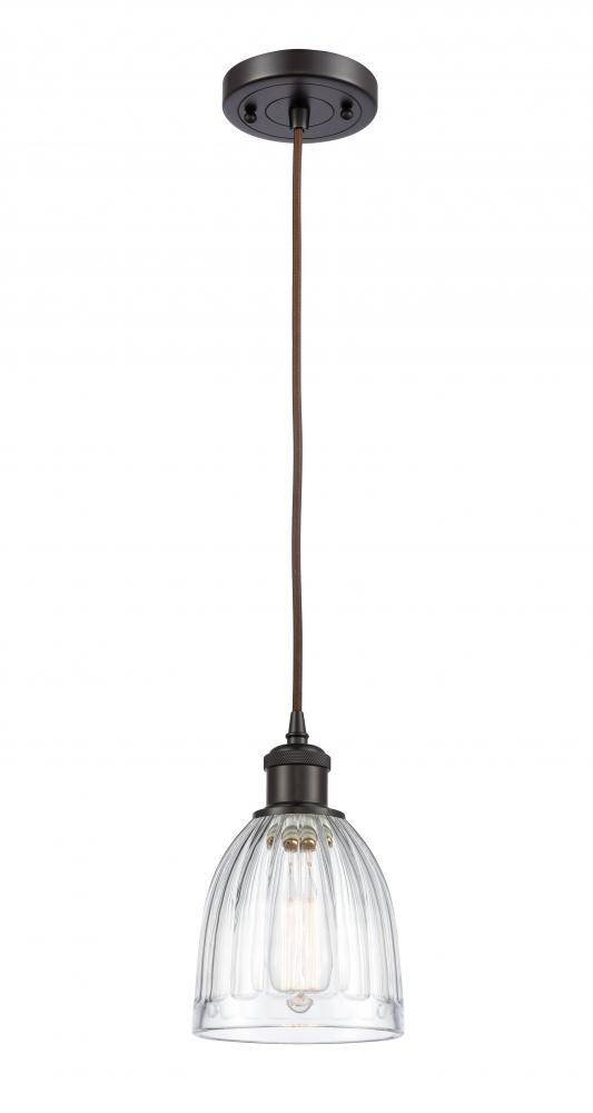 Brookfield - 1 Light - 6 inch - Oil Rubbed Bronze - Cord hung - Mini Pendant