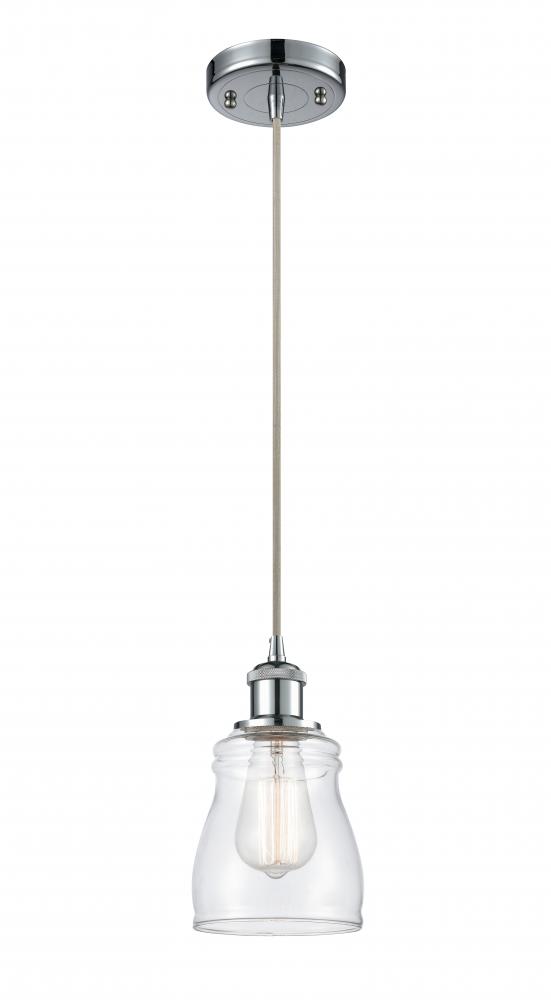 Ellery - 1 Light - 5 inch - Polished Chrome - Cord hung - Mini Pendant