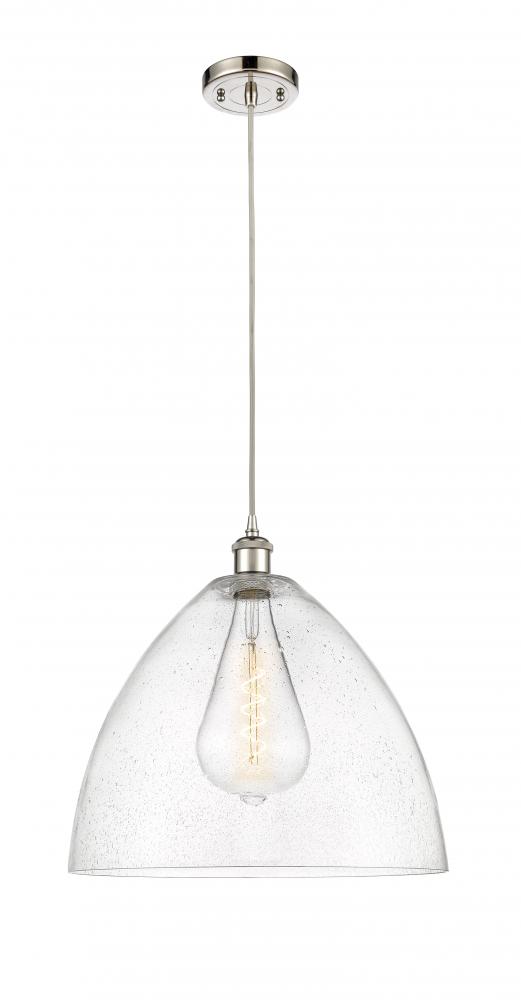 Bristol - 1 Light - 16 inch - Polished Nickel - Cord hung - Pendant