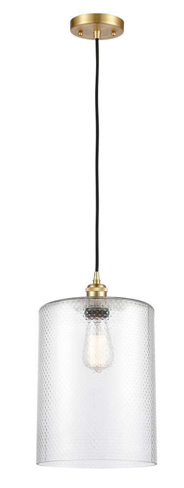 Cobbleskill - 1 Light - 9 inch - Satin Gold - Cord hung - Mini Pendant