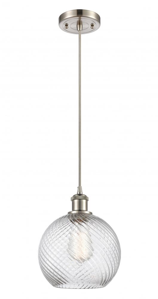 Twisted Swirl 1 Light Mini Pendant part of the Ballston Collection