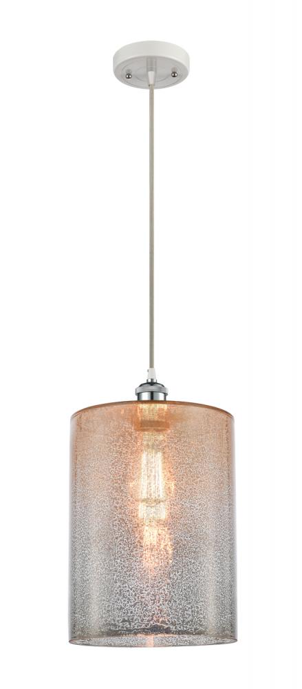 Cobbleskill - 1 Light - 9 inch - White Polished Chrome - Cord hung - Mini Pendant