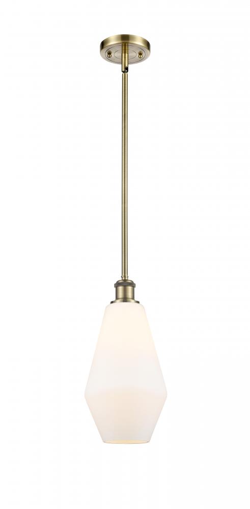 Cindyrella - 1 Light - 7 inch - Antique Brass - Mini Pendant