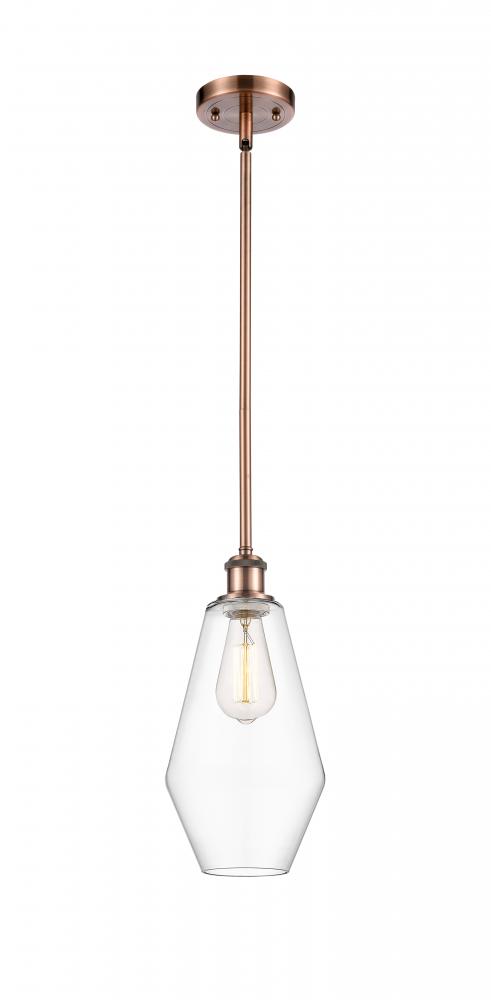 Cindyrella - 1 Light - 7 inch - Antique Copper - Mini Pendant