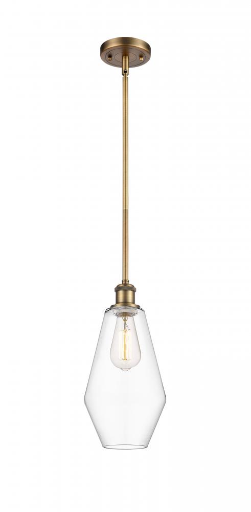 Cindyrella - 1 Light - 7 inch - Brushed Brass - Mini Pendant