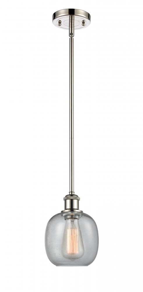 Belfast - 1 Light - 6 inch - Polished Nickel - Mini Pendant