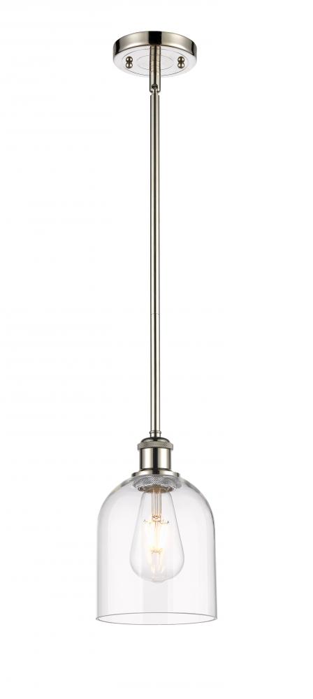 Bella - 1 Light - 6 inch - Polished Nickel - Mini Pendant