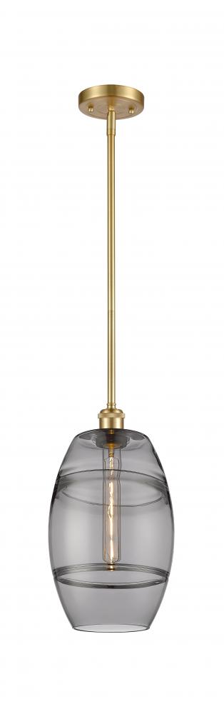 Vaz - 1 Light - 8 inch - Satin Gold - Mini Pendant