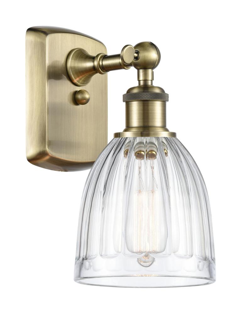 Brookfield - 1 Light - 6 inch - Antique Brass - Sconce