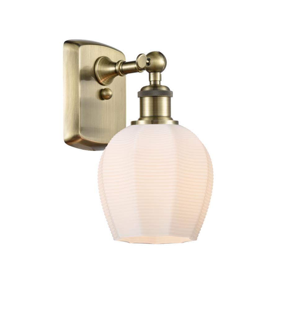 Norfolk - 1 Light - 6 inch - Antique Brass - Sconce