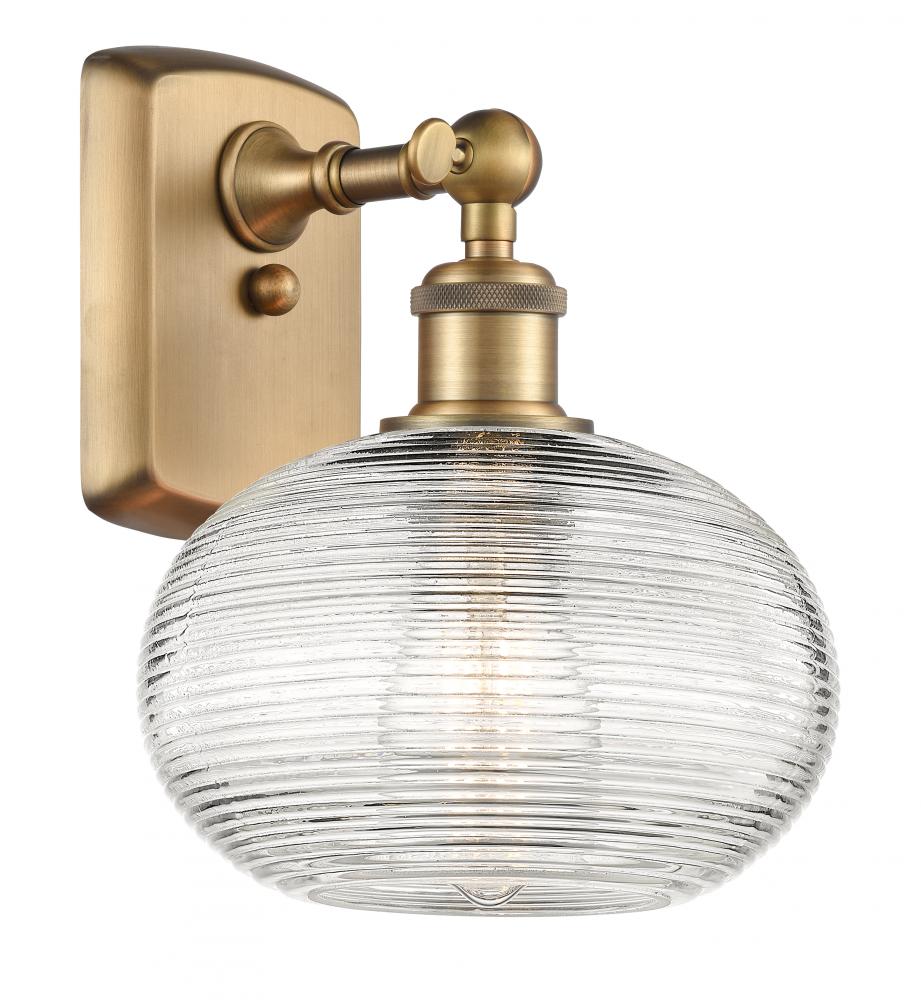 Ithaca - 1 Light - 8 inch - Brushed Brass - Sconce