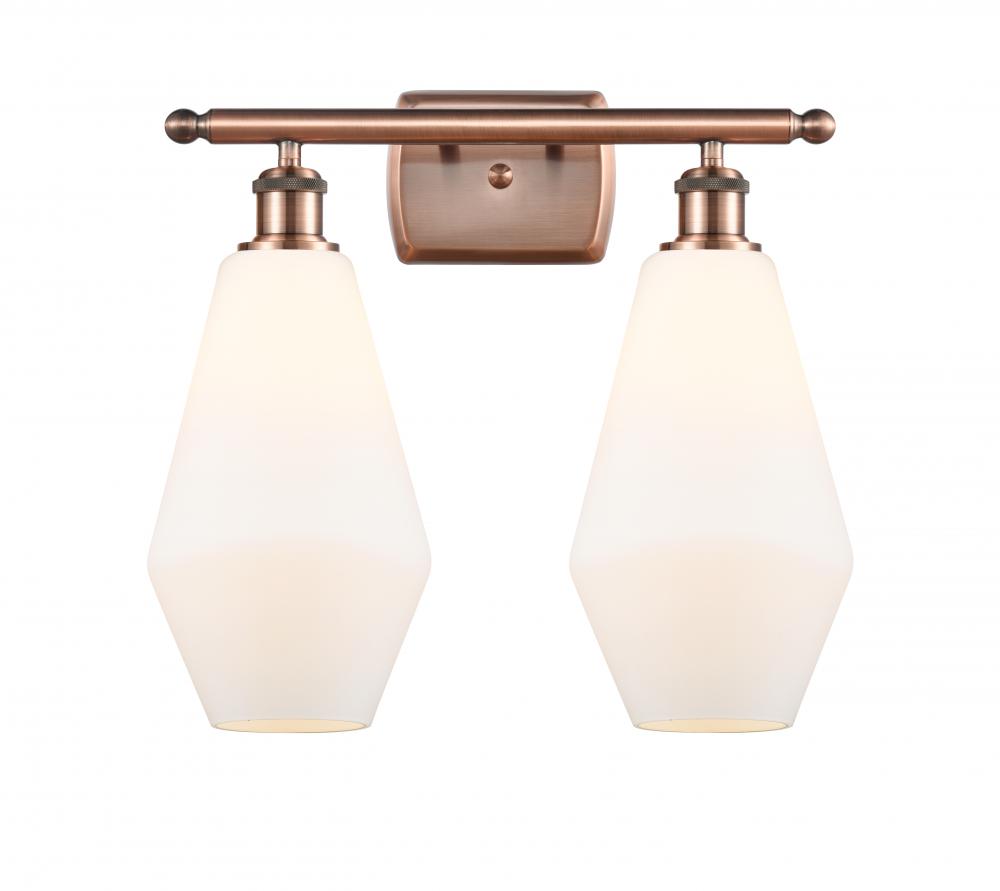 Cindyrella - 2 Light - 17 inch - Antique Copper - Bath Vanity Light