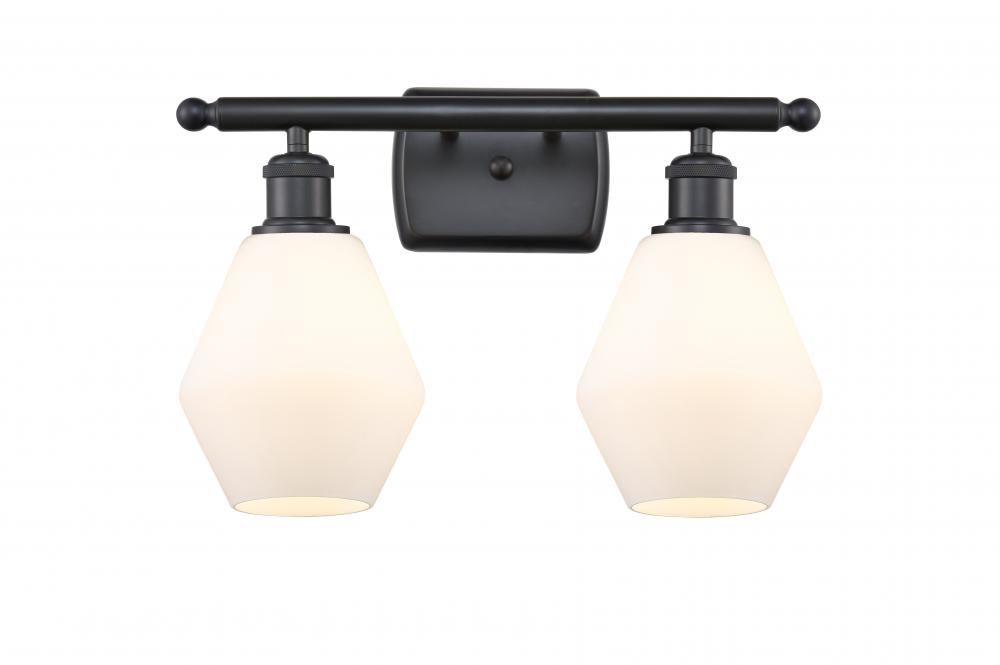 Cindyrella - 2 Light - 16 inch - Matte Black - Bath Vanity Light