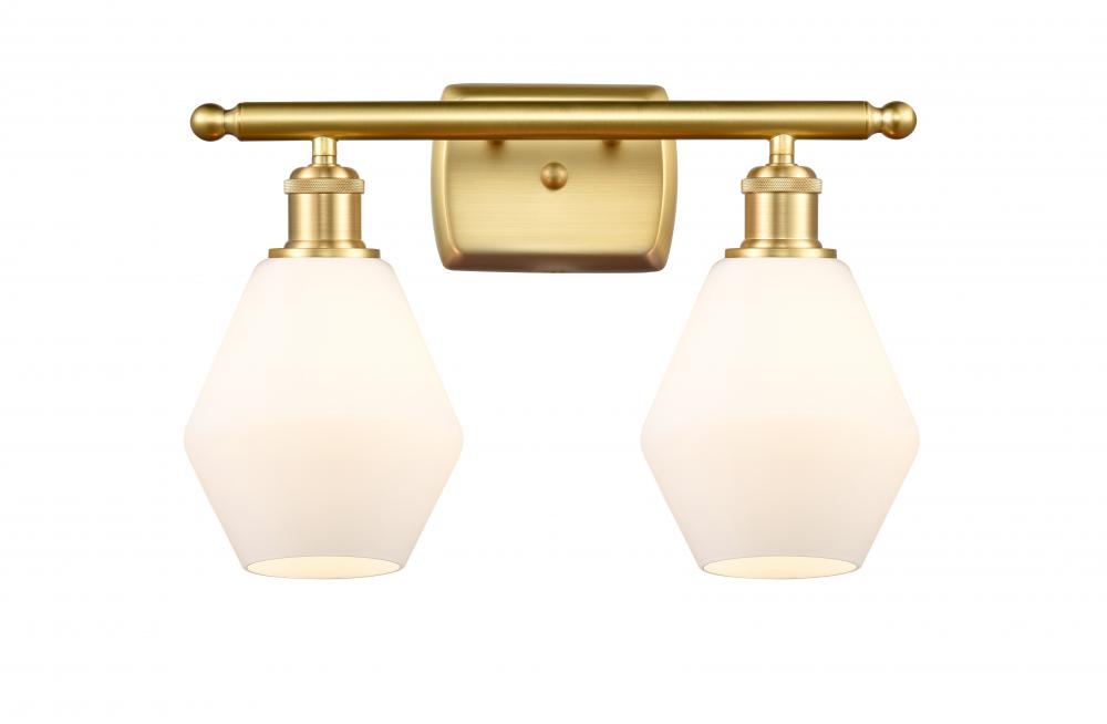 Cindyrella - 2 Light - 16 inch - Satin Gold - Bath Vanity Light