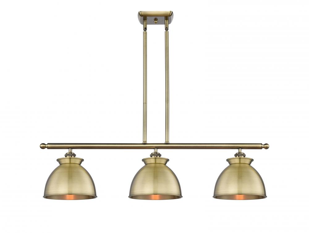 Adirondack - 3 Light - 36 inch - Antique Brass - Cord hung - Island Light