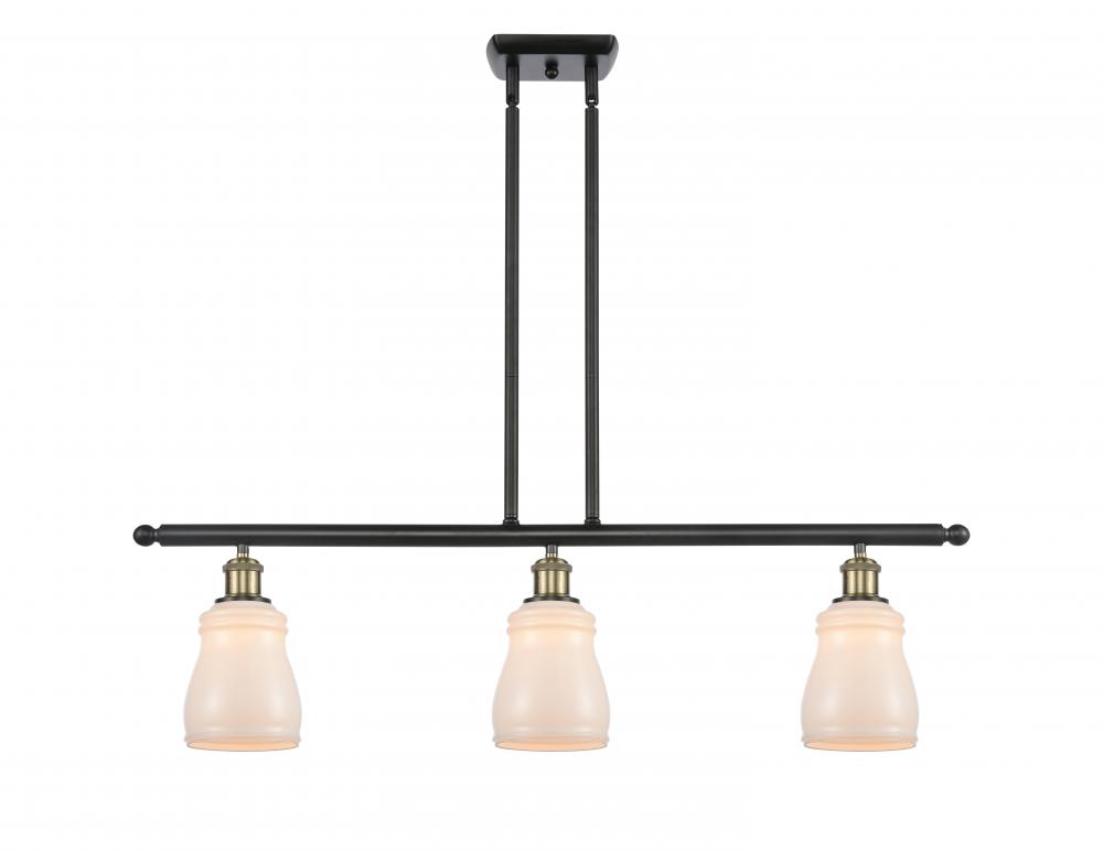 Ellery - 3 Light - 36 inch - Black Antique Brass - Cord hung - Island Light