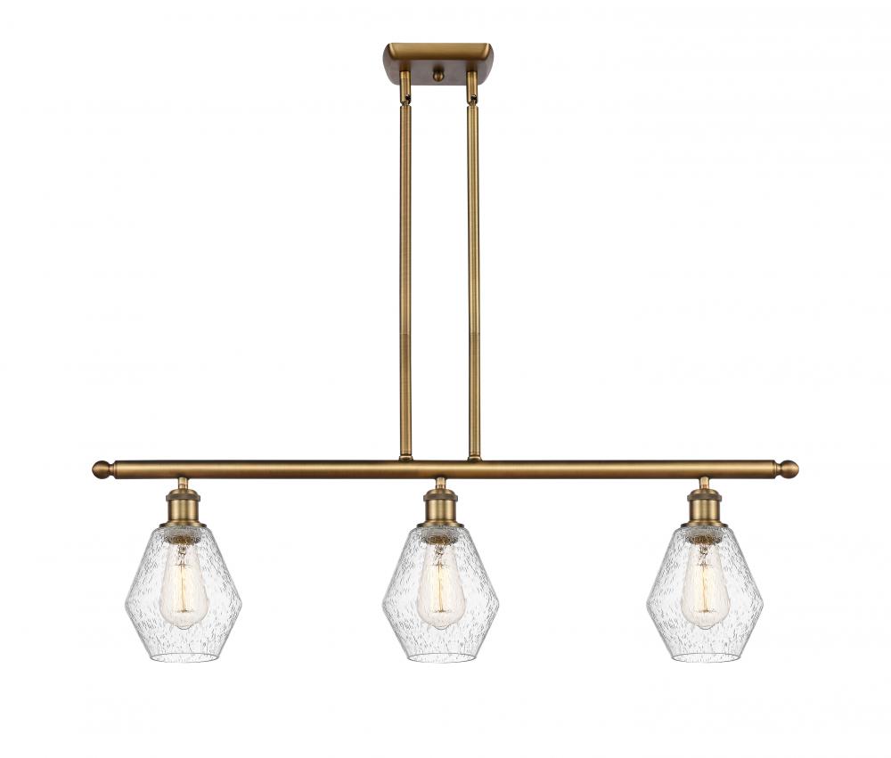 Cindyrella - 3 Light - 36 inch - Brushed Brass - Cord hung - Island Light