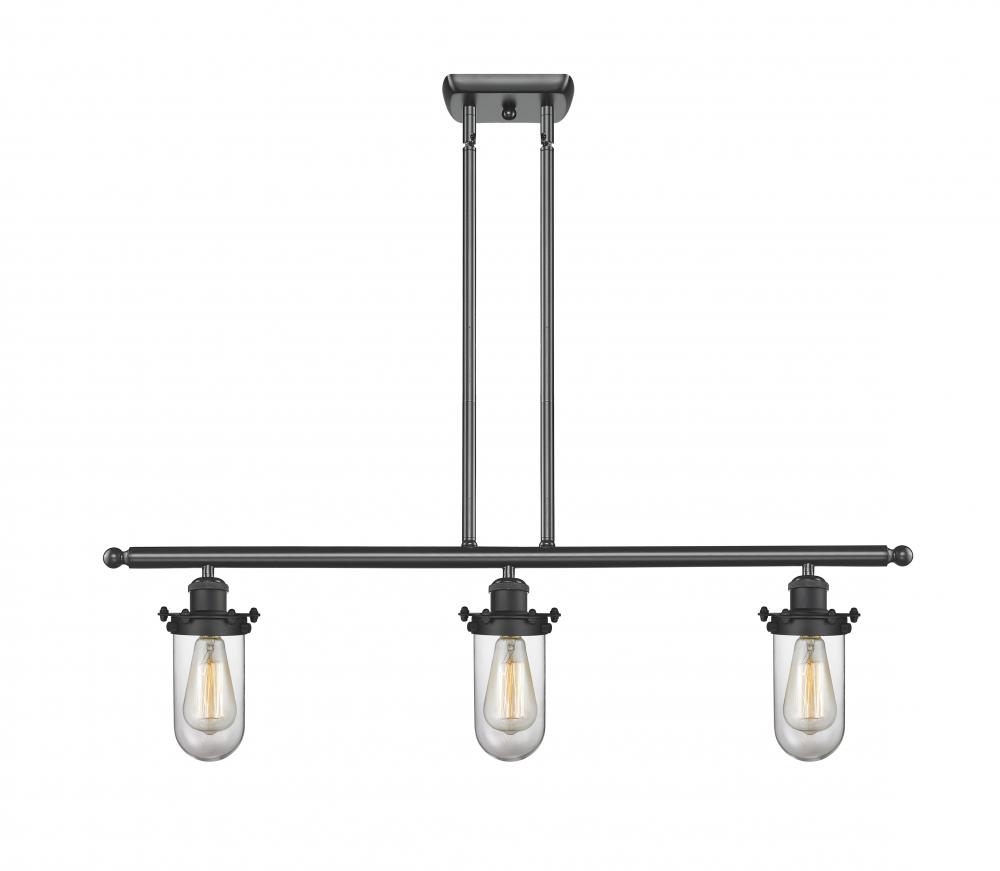 Kingsbury - 3 Light - 36 inch - Matte Black - Cord hung - Island Light