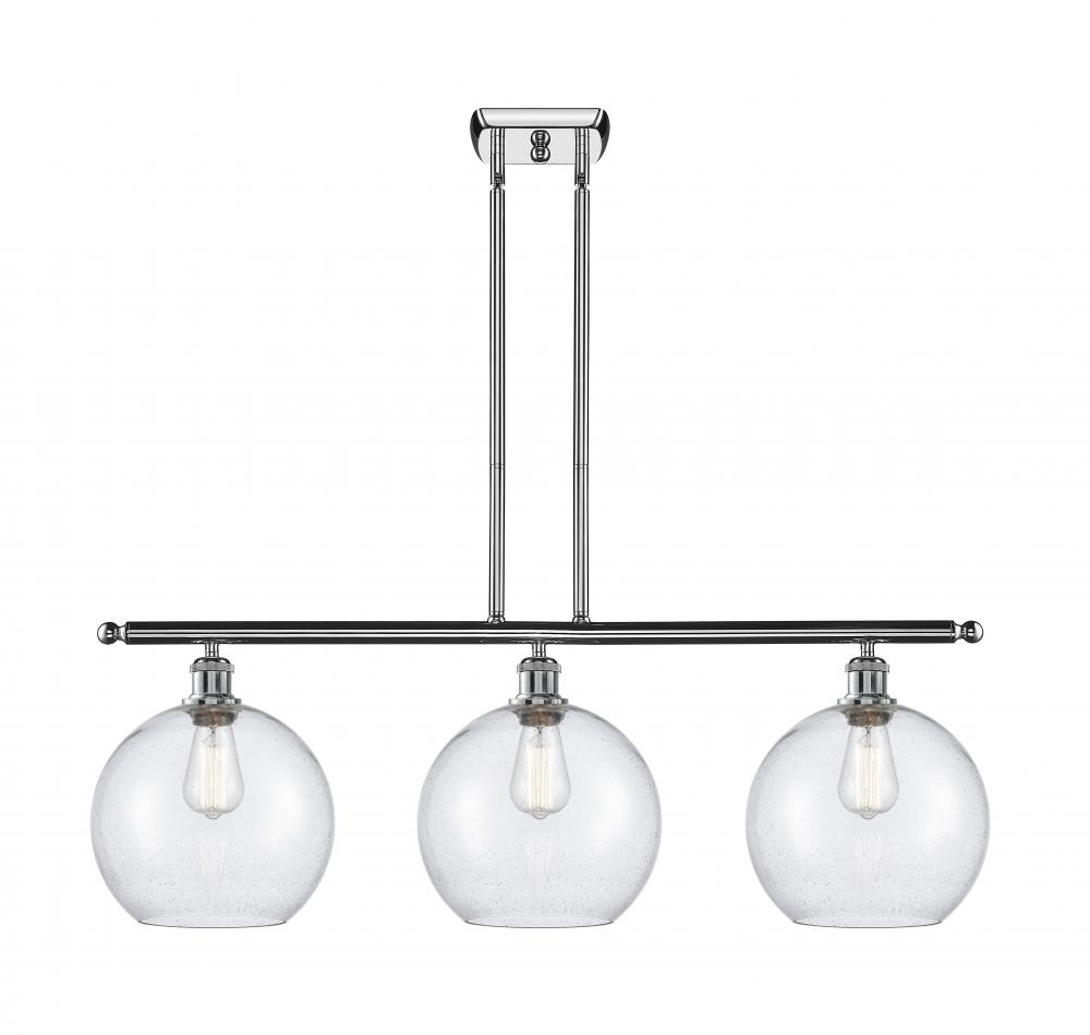 Athens - 3 Light - 37 inch - Polished Chrome - Stem Hung - Island Light