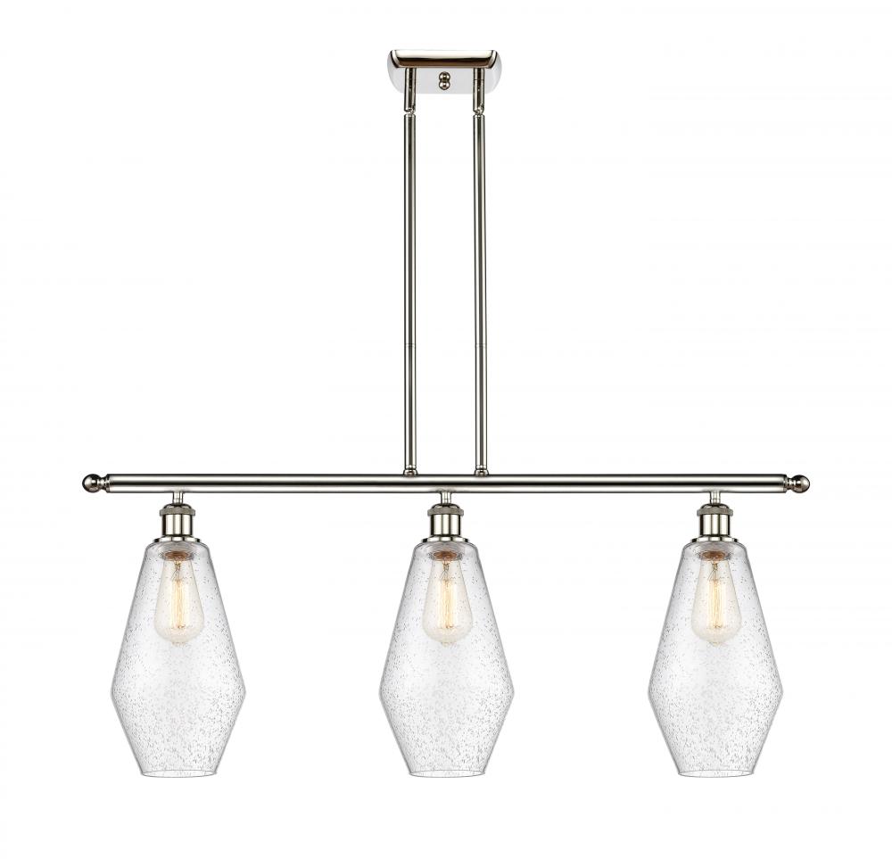 Cindyrella - 3 Light - 36 inch - Polished Nickel - Cord hung - Island Light