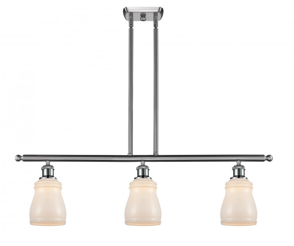 Ellery - 3 Light - 36 inch - Brushed Satin Nickel - Cord hung - Island Light