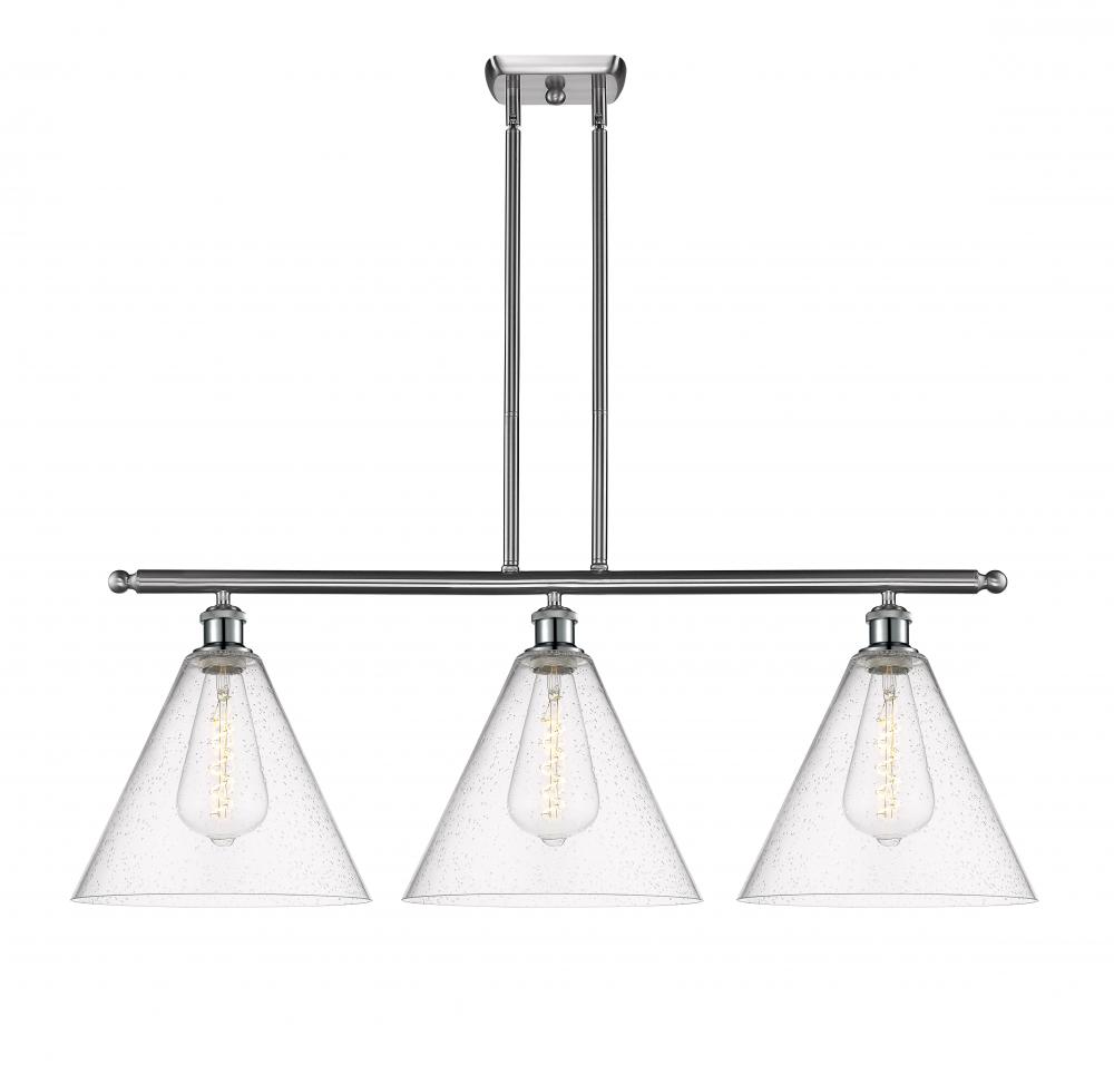 Berkshire - 3 Light - 39 inch - Brushed Satin Nickel - Cord hung - Island Light