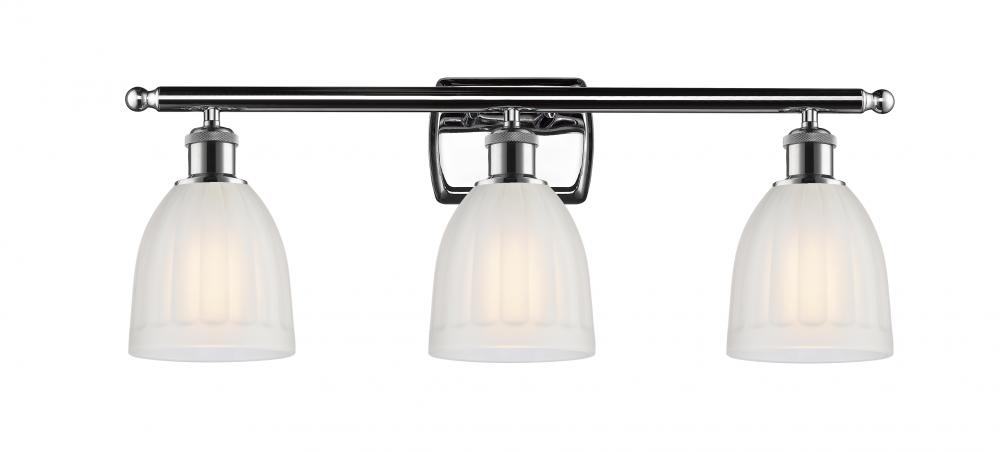 Brookfield - 3 Light - 26 inch - Polished Chrome - Bath Vanity Light