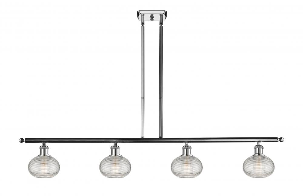 Ithaca - 4 Light - 48 inch - Polished Chrome - Cord hung - Island Light