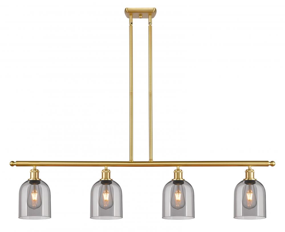 Bella - 4 Light - 48 inch - Satin Gold - Cord hung - Island Light