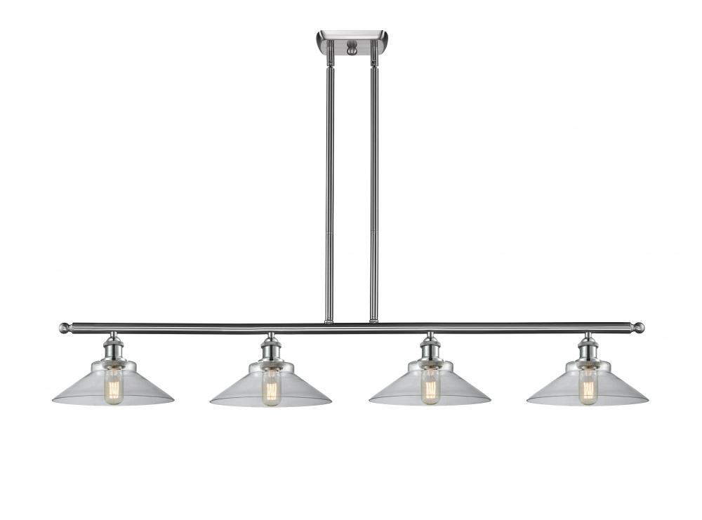 Orwell - 4 Light - 48 inch - Brushed Satin Nickel - Cord hung - Island Light