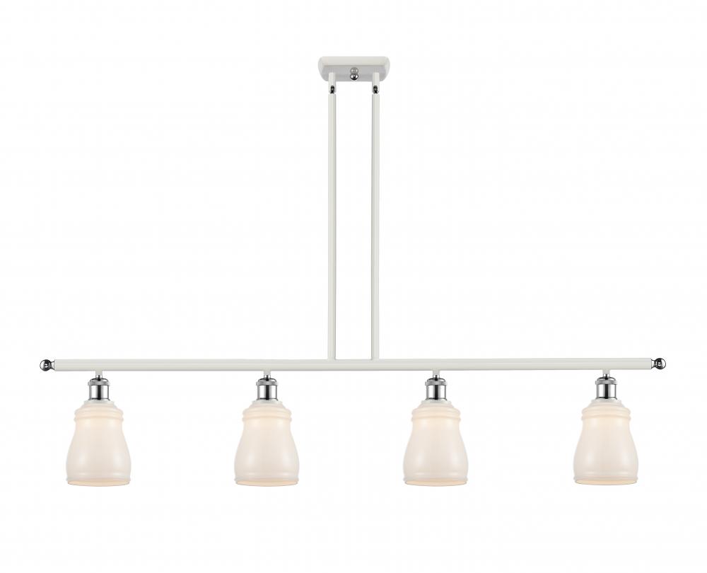 Ellery - 4 Light - 48 inch - White Polished Chrome - Cord hung - Island Light