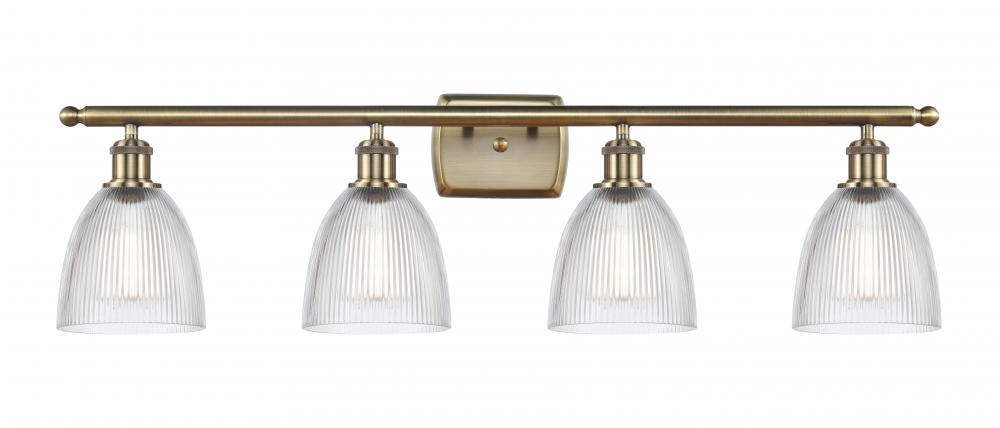 Castile - 4 Light - 36 inch - Antique Brass - Bath Vanity Light