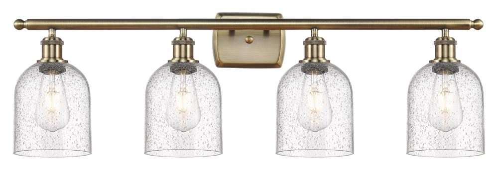 Bella - 4 Light - 36 inch - Antique Brass - Bath Vanity Light