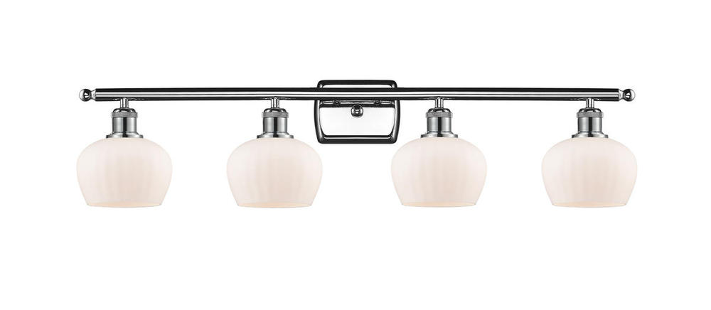 Fenton - 4 Light - 37 inch - Polished Chrome - Bath Vanity Light