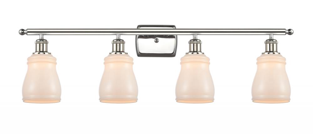 Ellery - 4 Light - 35 inch - Polished Nickel - Bath Vanity Light