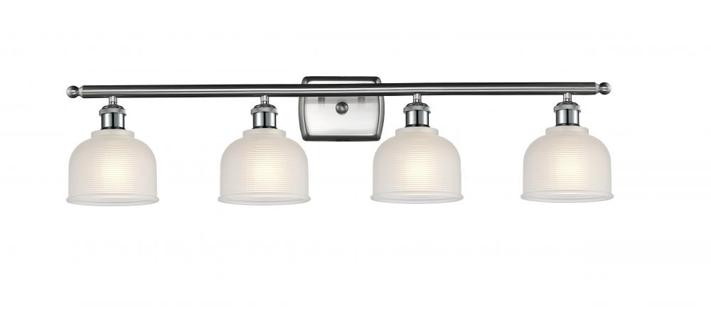 Dayton - 4 Light - 36 inch - Brushed Satin Nickel - Bath Vanity Light