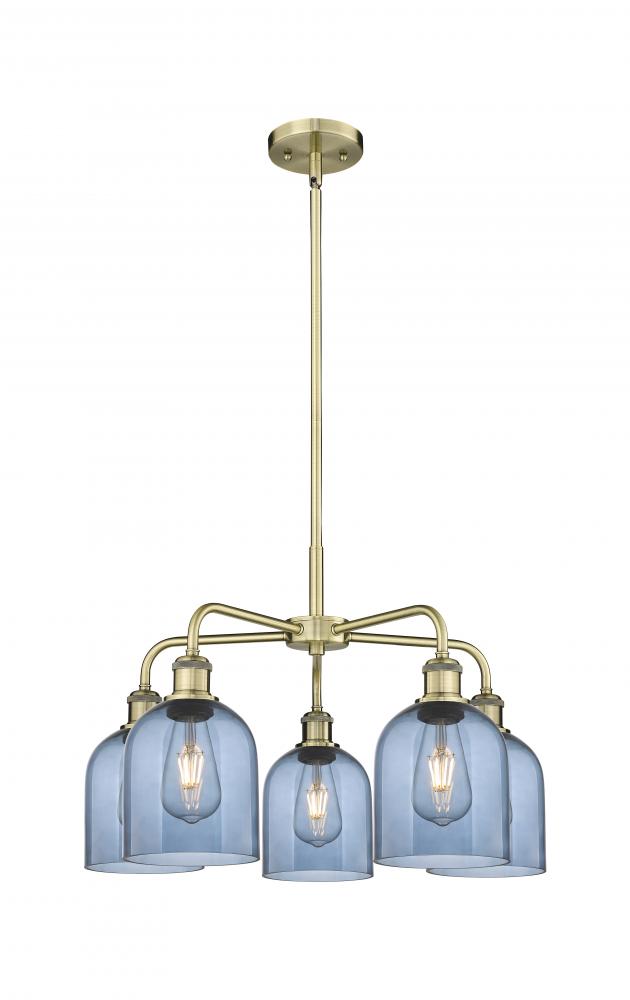 Bella - 5 Light - 24 inch - Antique Brass - Chandelier