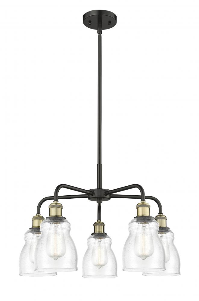 Ellery - 5 Light - 23 inch - Black Antique Brass - Chandelier