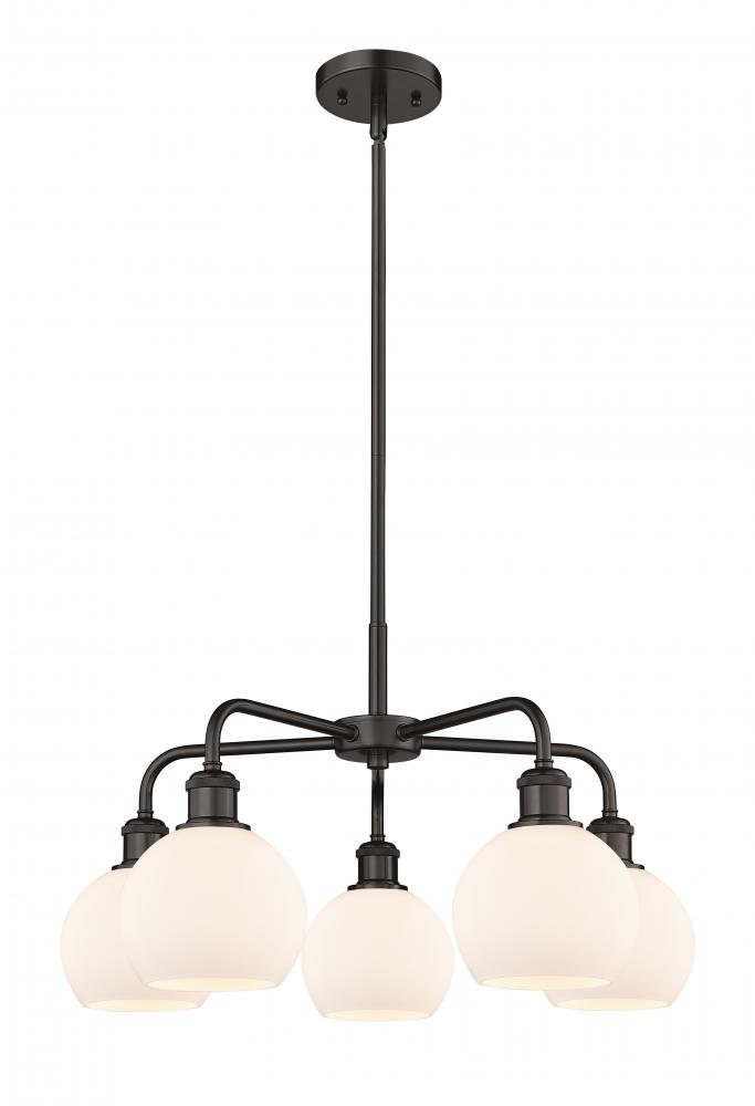 Athens - 5 Light - 24 inch - Oil Rubbed Bronze - Chandelier